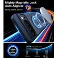 thumbnail image 4 of KOMI Magnetic Shockproof for Google Pixel 9 Pro XL Case, [Fit for MagSafe][16FT Mil-Grade Drop Protection] Translucent Protective Anti-Fingerprint Anti-Scratch Case for Pixel 9 Pro XL Case, Black, 4 of 5