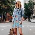 thumbnail image 4 of Fotbe I Am A Fan Popcorn Vestido de Verano sin Mangas para Mujer – Vestido Midi Línea A, Estilo Camiseta Floral, Vestido Playero Casual y Fluido, 4 of 7