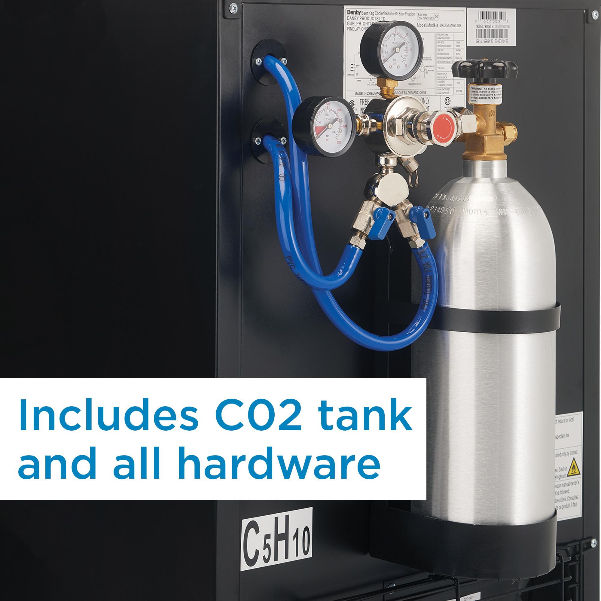 Danby 5.4 cu. ft. Dual-Tap Keg Cooler in Stainless Steel (DKC054A1BSL2DB)