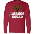 thumbnail image 3 of Inktastic Dog Chocolate Labrador Squad Long Sleeve T-Shirt, 3 of 5