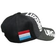 thumbnail image 4 of Luxembourg Country Black White Letter Crest Patch On Side Embroidered Hat Cap, 4 of 5