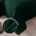 thumbnail image 4 of Exclusivo Mezcla Twin Size Flannel Fleece Velvet Plush Bed Blanket as Bedspread, Coverlet, Bed Cover (60"x80", Forest Green), 4 of 11