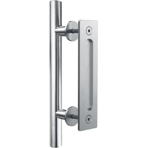 30cm Door Handle For Sliding Barn Door - Black Sliding Barn Wood Door Handle Door Pull Flush Handle
