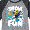 thumbnail image 3 of Paw Patrol - Snow Much Fun - Toddler And Youth Raglan Graphic T-Shirt, 3 of 6