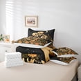 thumbnail image 6 of Homewish Romantic Valentine'S Day 7pcs Bedding Comforter Set,Gothic Skelelton Skull Queen Bedding Sets,Retro Rustic Flower Queen Sheet Sets For Boys Girls,Microfiber Bedroom Decor Reversible, 6 of 8
