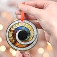 thumbnail image 4 of Ornament Window Hanging, Black and White Gold Vortex Suncatcher for Doors Window Home Abstract Conch Sun Catchers Decor Mother's Day Birthday Gifts for Women, Men Mom, 2025,, 4 of 5