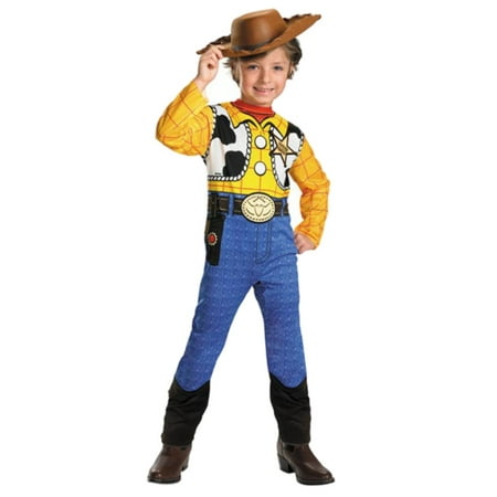 Disney Toy Story Toddler & Little Boys Woody Costume & Cowboy Hat 4-6