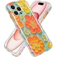 Case for iPhone 15 Pro Max, Luxury Colorful Retro Oil Painting Printed