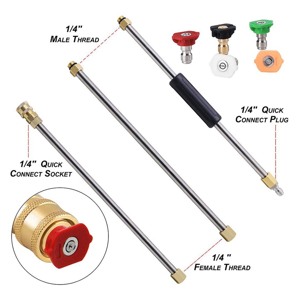 6pc/set 1/4 Quick Connect Bar Wand Jet Lance for Pressure Washer Accessories 