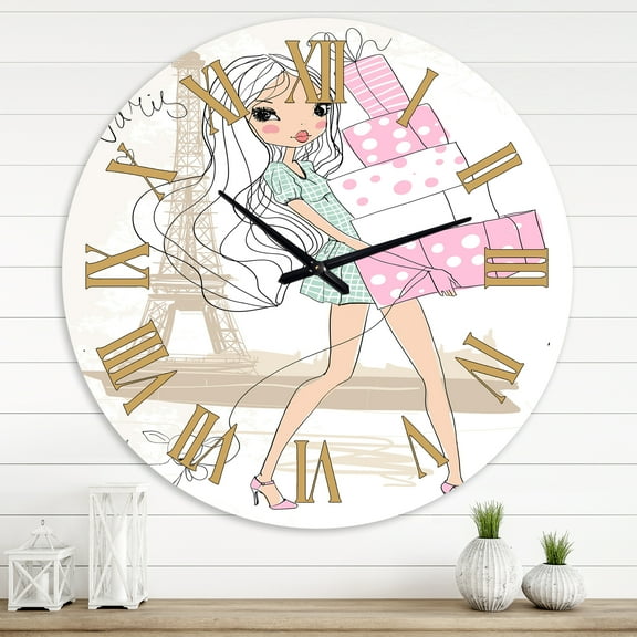 Designart 1 in Quartz Wall Clock