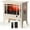 Ivory, variant on TURBRO Suburbs 25" WiFi Electric Fireplace Infrared Heater with Crackling Sound, Freestanding Fireplace Stove with Adjustable Flame Effects, Overheating Protection, Timer, Remote Control 1400W