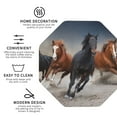 thumbnail image 3 of Yiaed Running Horses Print Leather Coasters for Drinks - Cup Coasters Coffee Table Kitchen Table Bar, Home & Office Gifts Handmade Drink Coasters-Octagon, 3 of 6