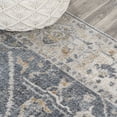 thumbnail image 5 of JONATHAN Y WASHABLE 2 x 8 Runner Rug, Brandy Rustic Border - Dark Gray/Cream, WSH321A-28, 5 of 10