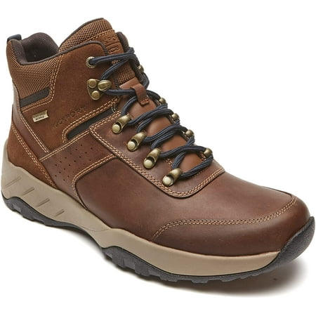 

Rockport Mens XCS Spruce Peak Hiker Hiking Boot 14 Leather Brown Leather