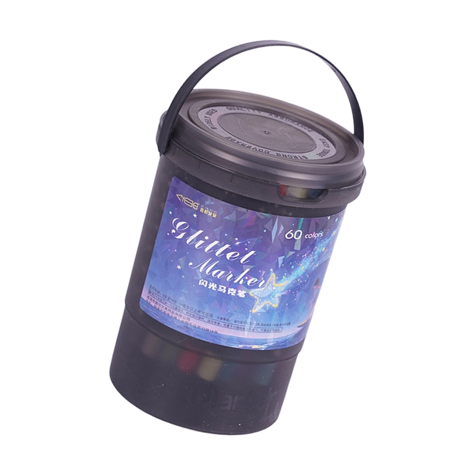 1 Pack Glitters Gel Writing Markers Flexible Brush Nibs Quick Drying Inks Suitable for Various Surfaces and Projects