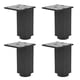 thumbnail image 3 of Herrajes para muebles Jadeshay patas de sofá ajustables de Aleación de aluminio 4 piezas Negro 100 mm 120 mm, 3 of 8
