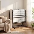 thumbnail image 4 of Gymax Twin Size Folding Bed w/Memory Foam Mattress Metal Frame for Living Room Study, 4 of 10