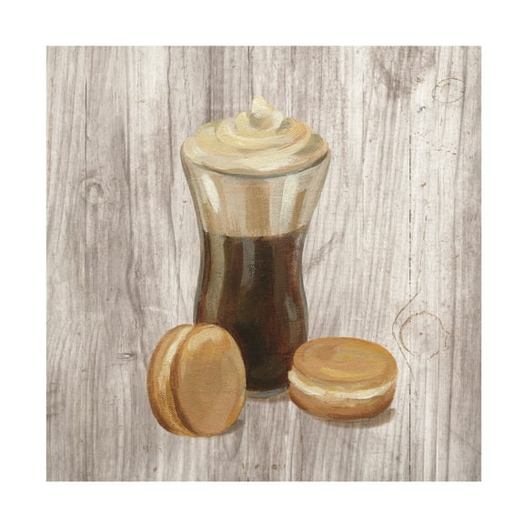 Trademark Fine Art 'Coffee Time I on Wood' Canvas Art by Silvia Vassileva