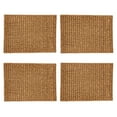 thumbnail image 5 of Saro Lifestyle Water Hyacinth Placemats With Woven Design (Set of 4) Gold 15"x15" Round, 5 of 5