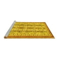 thumbnail image 2 of Ahgly Company Machine Washable Indoor Rectangle Abstract Yellow Modern Area Rugs, 5' x 8', 2 of 4