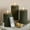 Loden Green, variant on WYZworks Fluted Ribbed LED Pillar Candles, Loden Green, with Realistic Reflective Melted-Wax Effect – Flickering Flame, Remote, Dimmable, Flameless, Battery Operated, Home & Wedding Decor (Set of 3)