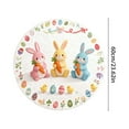 thumbnail image 3 of TIELUTT Tapis de Bienvenue Rond en Forme de Lapin de Pâques 2026 Tapis de Pâques Absorbant et Résistant à l'Usure Tapis Rond de Pâques Tailles 40CM/60CM/80CM Tapis pour Chambres d'Enfants Couvertures et Jetés en Flanelle Tapis de Zone 8x10 Tapis Moderne, 3 of 8