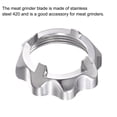 thumbnail image 3 of Tuerca de picadora de carne Uxcell de 60 mm de diámetro 79 mm x 27 mm de acero inoxidable para picadoras Paquete de 1, 3 of 5