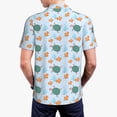 thumbnail image 5 of Rocae Turtles And Goldfish for Men's Short Sleeve Polo Shirt, Quick Drying Performance Moisture Wicking Sports Men's Golf Shirt Large, 5 of 9