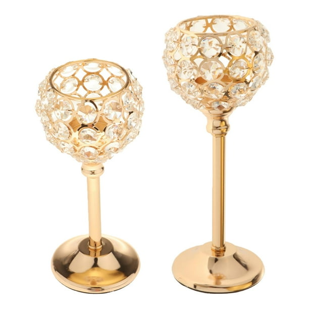 2 piezas de candelabros de cristal de boda europea candelabro centro de mesa banquete decoración de fiesta de cumpleaños adornos 165 cm 215 cm Macarena candelabro de candelita de cristal