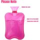 thumbnail image 3 of Juego de 2 bolsas de agua caliente con funda gruesa y lujosa | Capacidad de 2 litros | Funda para botella de agua caliente extraíble y lavable | Libre de contaminantes (rosa y gris), 3 of 7