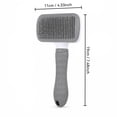 thumbnail image 2 of Dog & Cat Brush, Self Cleaning Slicker Brush for Pets, Upgraded Dog Brush for Shedding Massaging and Grooming, Removes Loose Undercoat & Portable Comb for Long Short Haired Dogs(4.3"*7.5",Blue), 2 of 8