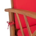 thumbnail image 4 of SAFAVIEH Fontana Outdoor Patio 4 Pc Conversational Set, Natural/Red, 4 of 11