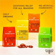 Wedderspoon Manuka Organic Natural Honey Drops Ginger with Echinacea Homeopathic & Herbal Remedies, 4 oz