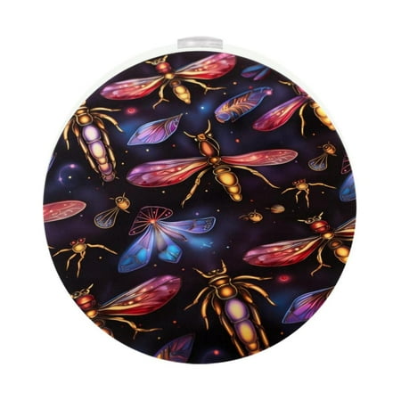 

Firefly LED Round Night Light-2PCS: Compact and Energy-Efficient Lighting Solution for a Soothing Ambiance at Night