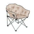 thumbnail image 1 of Mac Sports Foldable Padded Club Camping Chair with Carry Bag, Beige, 1 of 4