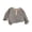 Grey, variant on Girls Ruffle Mock Neck Base Layer Shirt, Long Sleeve Fleece Thermal Top for Toddlers