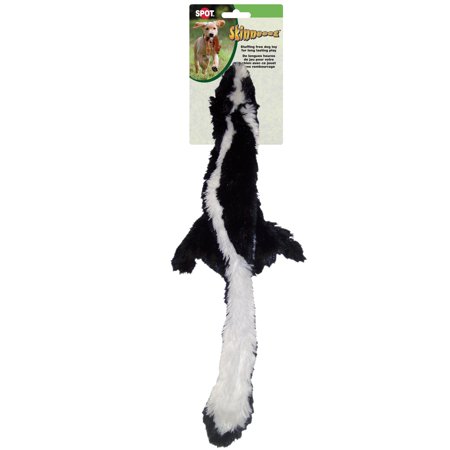 SPOT Skinneeez Stuffing Free Plush Skunk Dog Toy, 23"
