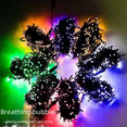 thumbnail image 2 of Cadena de luces LED Sky Star Lights, cadena de luces negras con burbujas intermitentes, luces decorativas impermeables para exteriores, diseño de festival, luces de estrellas, 2 of 3