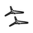 thumbnail image 1 of INSPIRE CHIC Women's Detachable Adjustable Anti-Slip Shoe Straps with Buckle Glossy black 20.5cm/8.07", 1 of 4