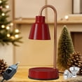 thumbnail image 1 of Red Wax Warmer Lamp with 3-Speed Light Adjustment - Aromatherapy Plug-In Mood Lamp for Christmas Decorations & Home Ambiance, 1 of 6