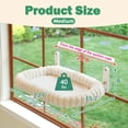 thumbnail image 3 of Reposadera de Ventana para Gatos Zakkart SnugCloud Plegable Sin Cable Color Crema, 3 of 6