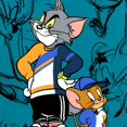 thumbnail image 2 of Tom & Jerry Mens' Crewneck T-Shirt- Unisex Adult Sizes, 2 of 4
