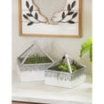 thumbnail image 2 of Evergreen Nested Metal Terrarium Planters, Set of 2, 2 of 5
