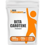 BulkSupplements Beta Carotene Powder - 900mg per Serving - 250 Grams 8.8 oz - 277 Servings