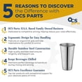 thumbnail image 2 of 7-Inch Stainless Steel Malt and Milkshake Mixing Cup | 30 Ounce Professional Milkshake Cups for Home and Commercial Use (4), 2 of 4