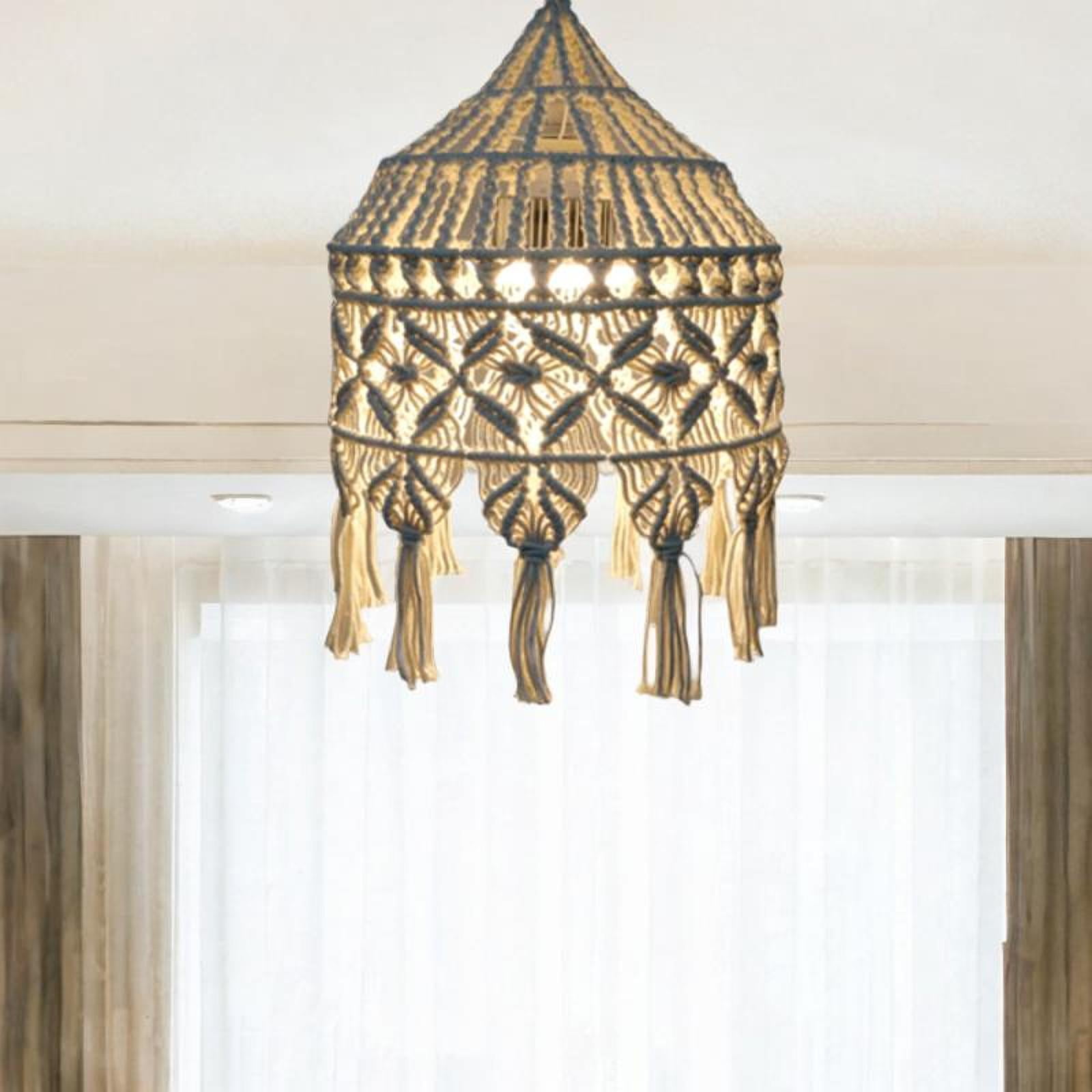 Gazechimp Boho Lamp Shade Ceiling Chandelier Lampshade for Indoor Bathroom Living Room