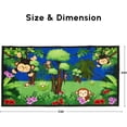 thumbnail image 3 of SAFECASTLE Kids Carpet Monkey Jungle Rug – Monkeying Around 4’4” x 5’6” – Educational Play Rug with Monkeys, Flowers & Trees – Fun Area Rug for Playrooms & Classrooms – Durable Nylon Seating Carpet, 3 of 7