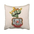 thumbnail image 1 of Sombrero Chili Pepper Cactus y Maracas Festivo ABPHQTO para Celebración de la Funda de Almohada 40x40 cm, 1 of 1