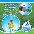 thumbnail image 4 of Splash Buddies Colorful Flower Sprinkler for Kids, Outdoor Summer Fun Toys, Backyard Sprinkler Game for Children, Spinning Sprinkler Toy, Attaches to Hose, 4 of 4