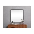 thumbnail image 4 of Soft corner metal square mirror 42x42 inch in Black, 4 of 9